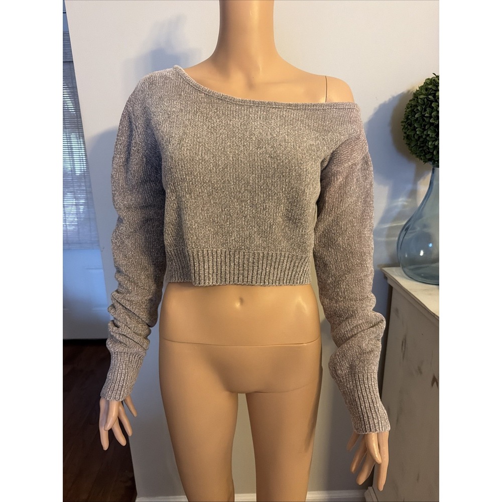 MESHKI Sweater Size XL So Soft! Gray Designer City Festival Club wear
